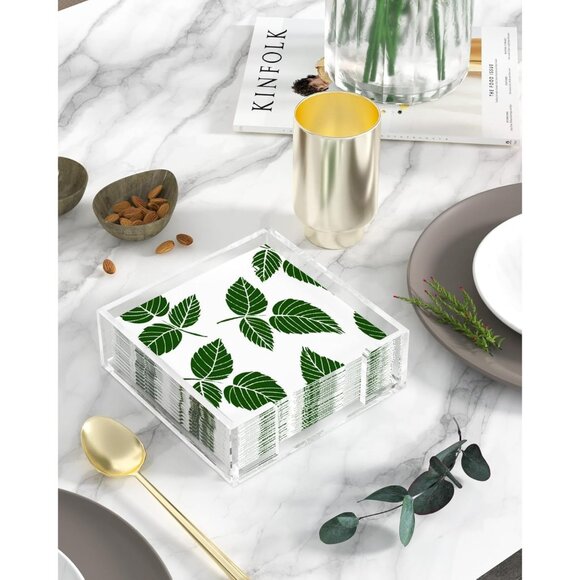 Acrylic Napkin Holder for Table, Clear Guest Towel Holder, Beverage Buffet Paper - Picture 6 of 8